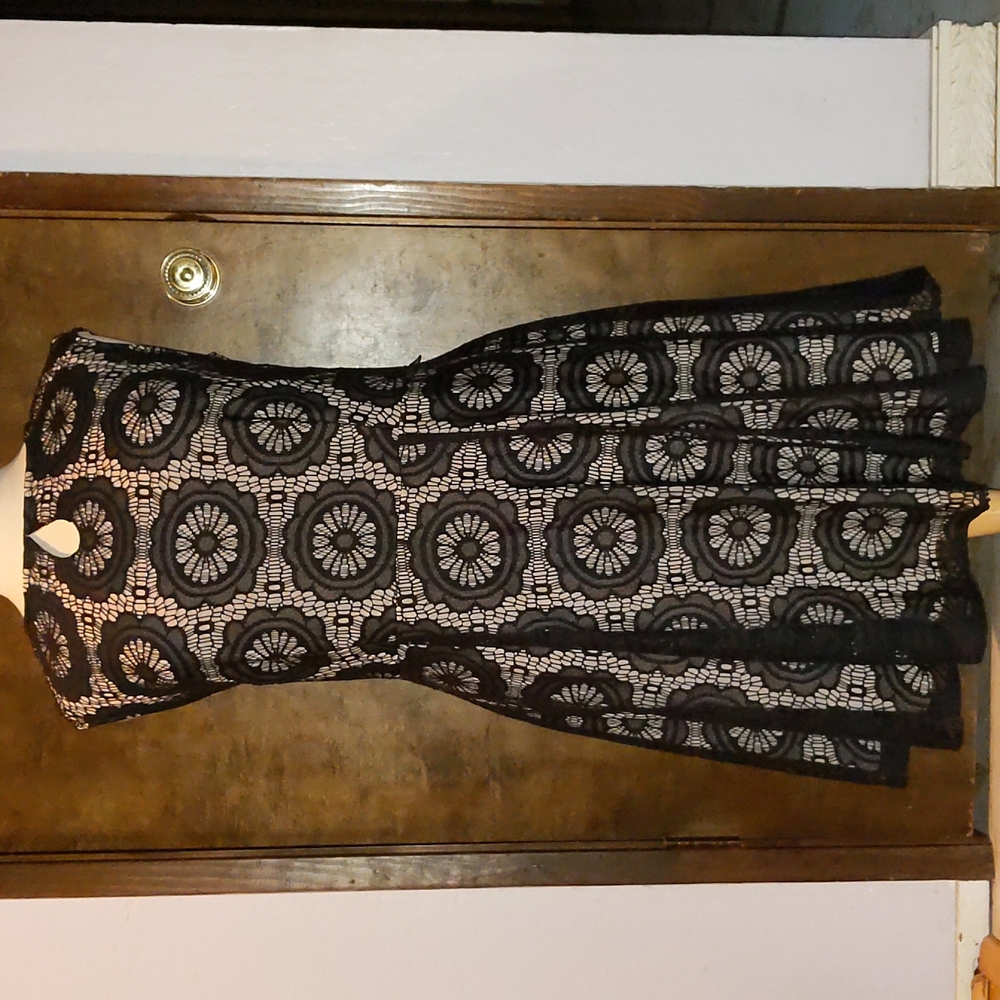 Lace Overlay Dress